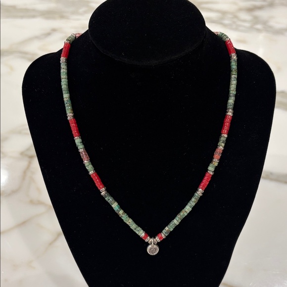 Sundance Catalog Rose & Cherry Quartz, & Turquoise Sterling Silver Nk. New! - Picture 1 of 8